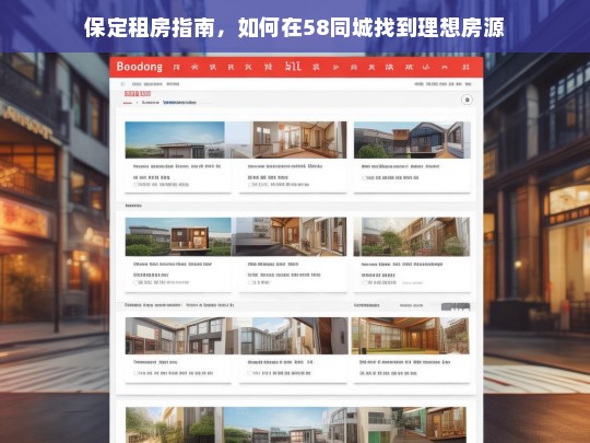 保定租房攻略，58同城高效找房技巧大揭秘